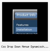 Css Drop Down Menue Dynamisch Horizontal Web Menu Horizontal