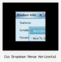 Css Dropdown Menue Horizontal Desplegable Html