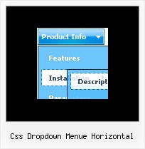 Css Dropdown Menue Horizontal Slide Menue Generator