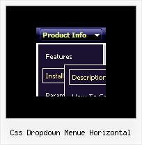 Css Dropdown Menue Horizontal Menue Und Fenster Im Vista Stil
