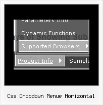 Css Dropdown Menue Horizontal Fiefox Office Menu