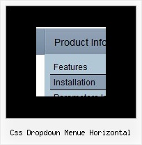 Css Dropdown Menue Horizontal Css Absolute