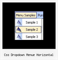 Css Dropdown Menue Horizontal Einfaches Css Menue Mit Verschiedenen Bildern
