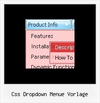 Css Dropdown Menue Vorlage Delux Menue