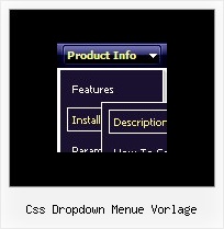 Css Dropdown Menue Vorlage Ejemplos Javascript