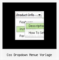 Css Dropdown Menue Vorlage Css Stile Proben
