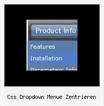 Css Dropdown Menue Zentrieren Css Horizontal Submenue