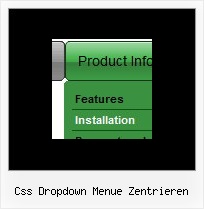 Css Dropdown Menue Zentrieren Css Menu Sample