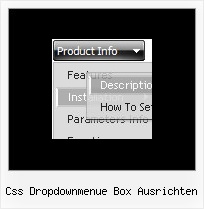 Css Dropdownmenue Box Ausrichten Dhtml Menu Maker