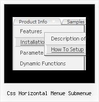 Css Horizontal Menue Submenue Namo Dropdown Menu