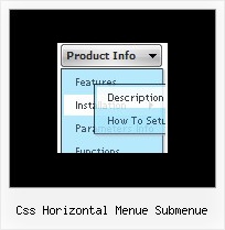 Css Horizontal Menue Submenue Vista Vorlagen