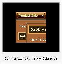 Css Horizontal Menue Submenue Drop Down Skript