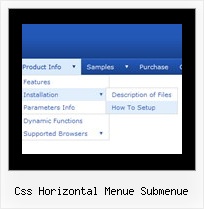 Css Horizontal Menue Submenue Html Css Mehrstufiges Menue