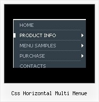 Css Horizontal Multi Menue Css Javascript Ajax Menues