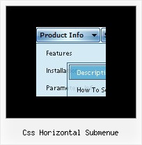Css Horizontal Submenue Html Menue Vertikalen