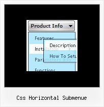 Css Horizontal Submenue Html Tabbed