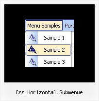Css Horizontal Submenue Mm Swapimage Onmouseover Menue