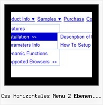 Css Horizontales Menu 2 Ebenen Script Popup Dhtml