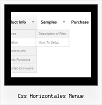 Css Horizontales Menue Inline Menue Mit Javascript
