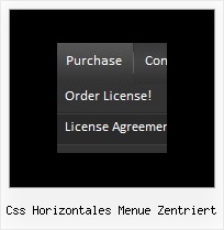 Css Horizontales Menue Zentriert Menuevorlagen Nero Vision