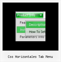 Css Horizontales Tab Menu Menue Seitlichen Css