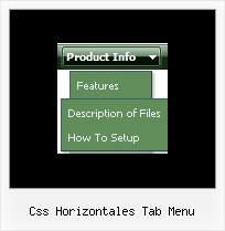 Css Horizontales Tab Menu Menue Javascript Beispiel