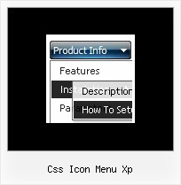 Css Icon Menu Xp Mouseover Menu Javascript