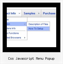 Css Javascript Menu Popup Taskbar C Menu