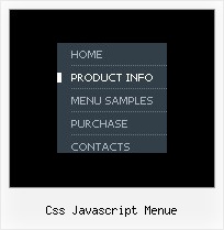 Css Javascript Menue Beispielseite Menu