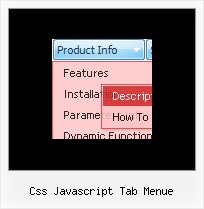 Css Javascript Tab Menue Transparentes Drop Down Menue