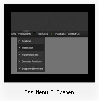 Css Menu 3 Ebenen Webseite Menueleiste Horizontal Php