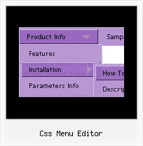 Css Menu Editor Vista Style