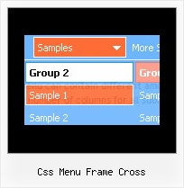 Css Menu Frame Cross Senkrechten Menues