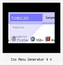 Css Menu Generator 4 0 Vista Menu Style