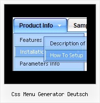 Css Menu Generator Deutsch Html Css Menuebaum