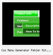 Css Menu Generator Fehler Mit Frames Horizontal Mouseover Menu