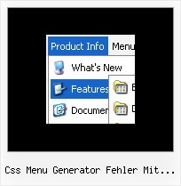 Css Menu Generator Fehler Mit Frames Menues En Java