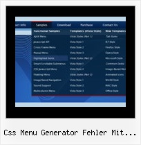 Css Menu Generator Fehler Mit Frames Web Kugeln