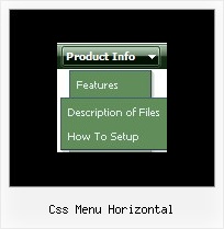 Css Menu Horizontal 3d Tasten