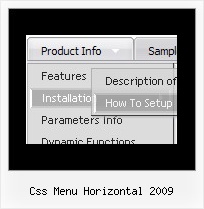 Css Menu Horizontal 2009 Html Menue Mit Frame3