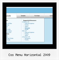 Css Menu Horizontal 2009 Javascirpt Menue Joomla 1 5
