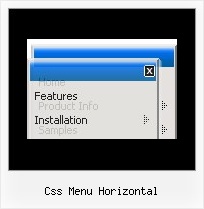 Css Menu Horizontal Menues Fuer Xp