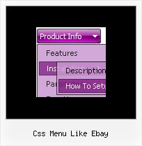 Css Menu Like Ebay Menue Deluex