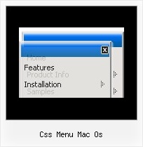 Css Menu Mac Os Dhtml Gui Menu