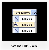 Css Menu Mit Items Dynamischen Navigations Menue