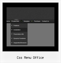 Css Menu Office Neon Tasten