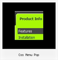 Css Menu Pop Expand Javascript Menue
