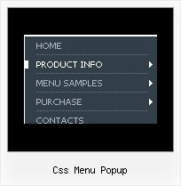 Css Menu Popup Menue Ohne Border