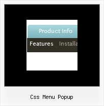 Css Menu Popup Javascript Text Menu Horizontal