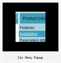 Css Menu Popup Horizontales Dynamisches Menue Script